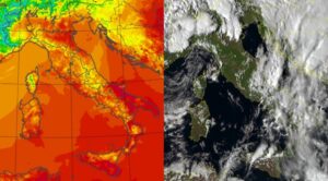 Temperature massime e satellite 24 settembre
