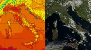 Temperature massime e satellite 29 settembre