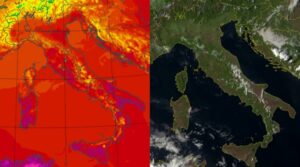 Temperature massime e satellite 6 settembre