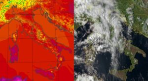 Temperature massime e satellite 8 settembre