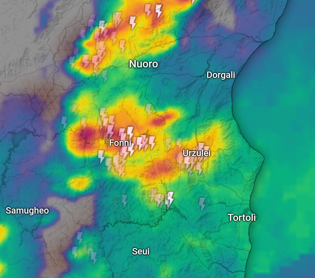 Temporali Sardegna Nuorese Ogliastra