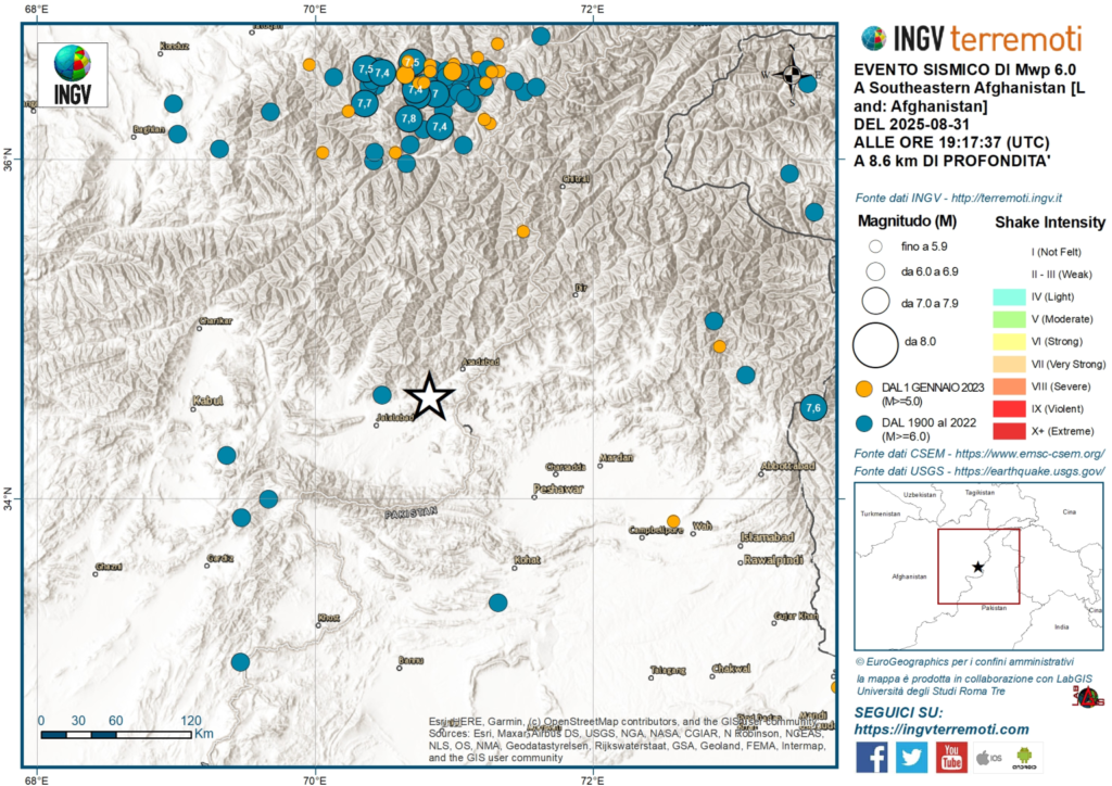 Terremoto Afghanistan