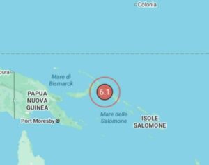 Terremoto Nuova Guinea