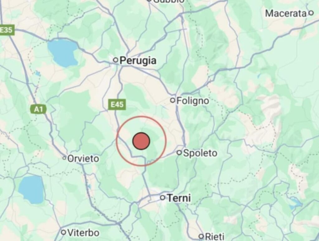 Terremoto Perugia