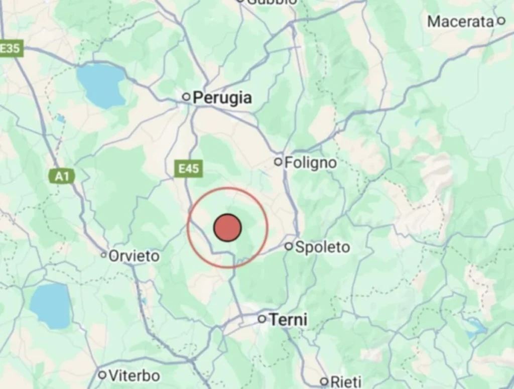 Terremoto Perugia