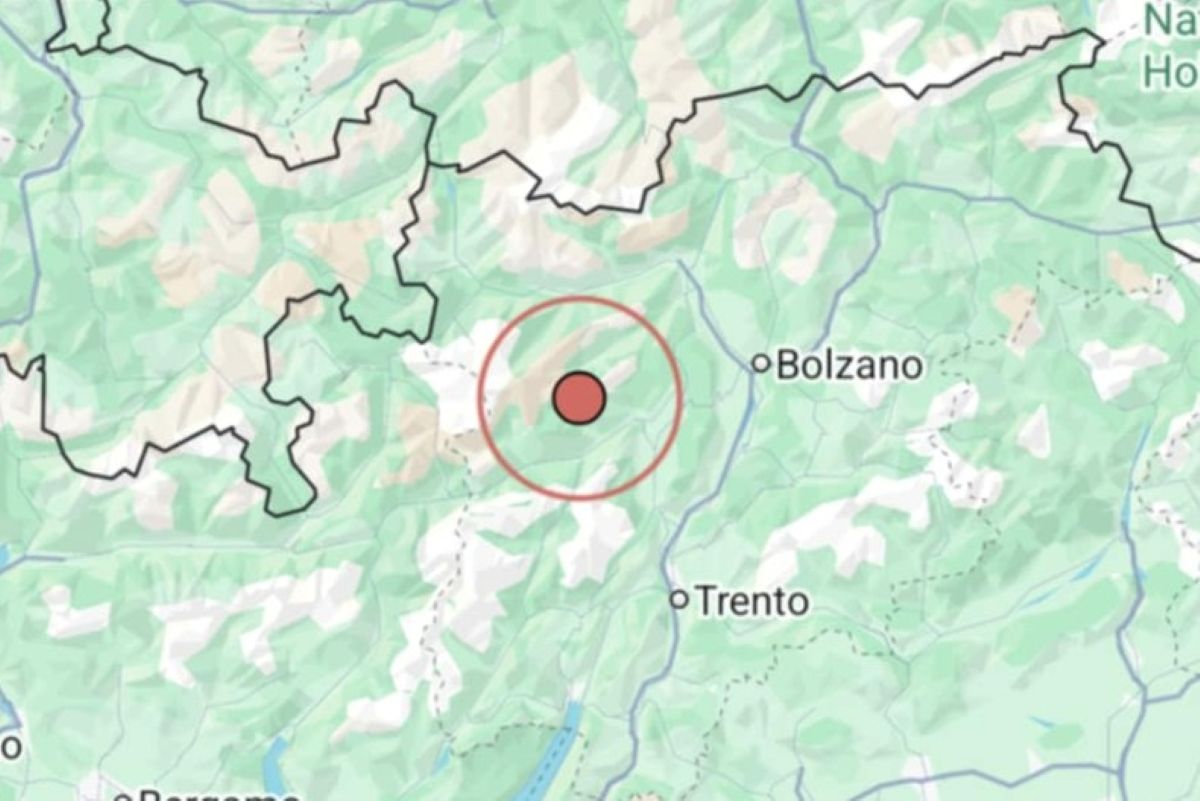 Terremoto a Rabbi (Trento): scossa nella serata di oggi | DATI e MAPPE
