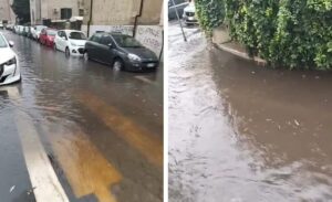 allagamenti maltempo roma cristoforo colombo garbatella