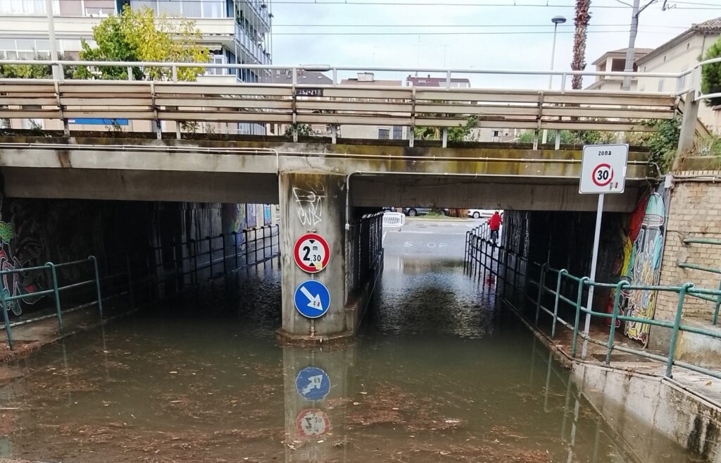 allagamenti porto san giorgio fermo marche maltempo