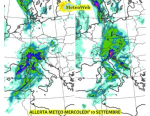 allerta meteo 10 settembre 2025