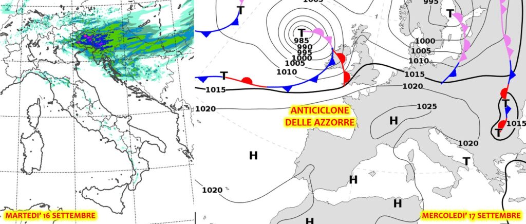 allerta meteo maltempo nord est previsioni anticiclone delle azzorre