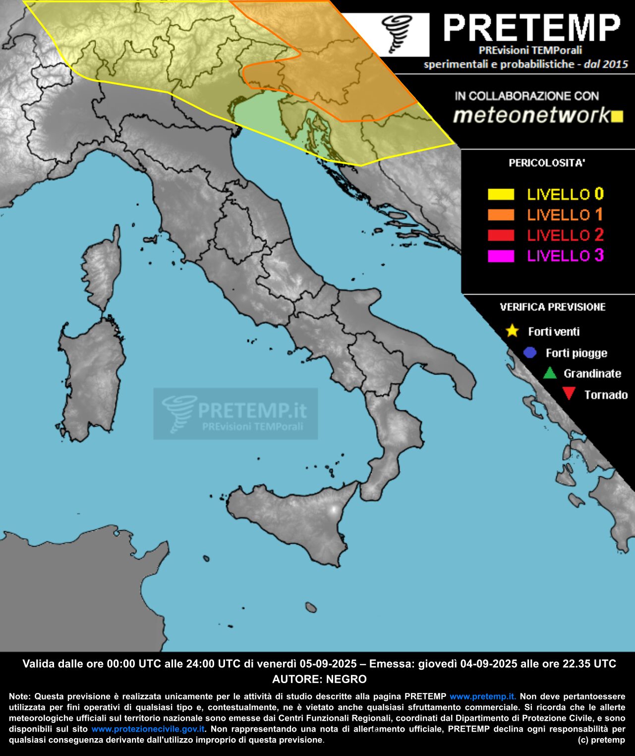 allerta meteo oggi