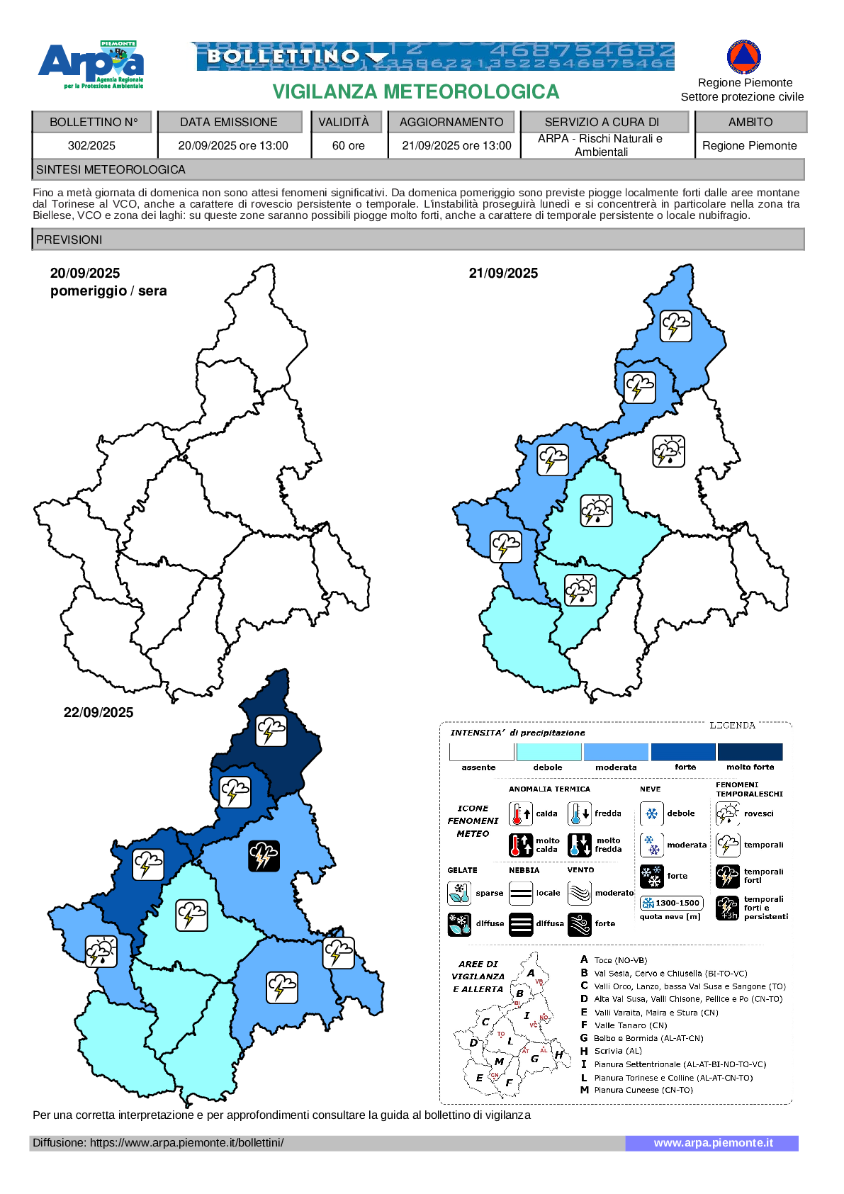 allerta meteo piemonte