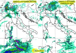 allerta meteo sabato 27 settembre