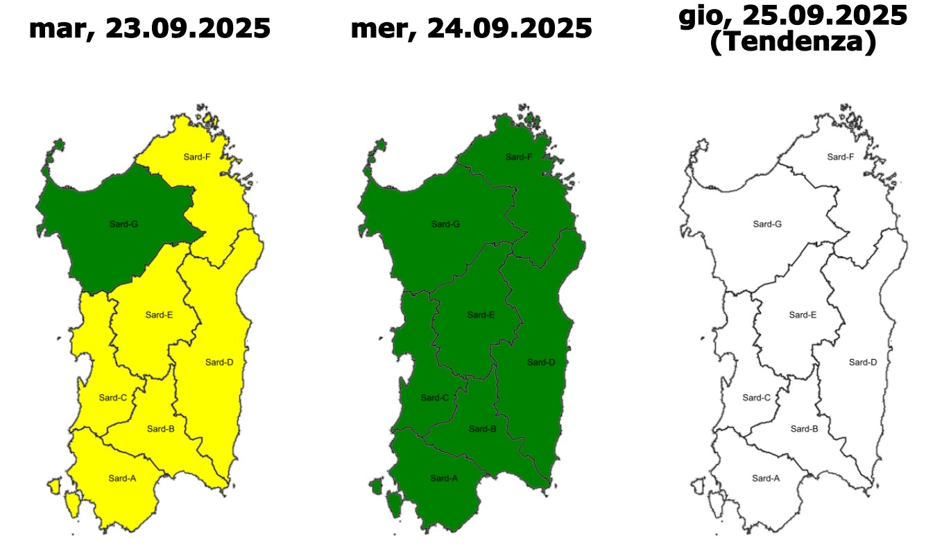 allerta meteo sardegna 23 settembre