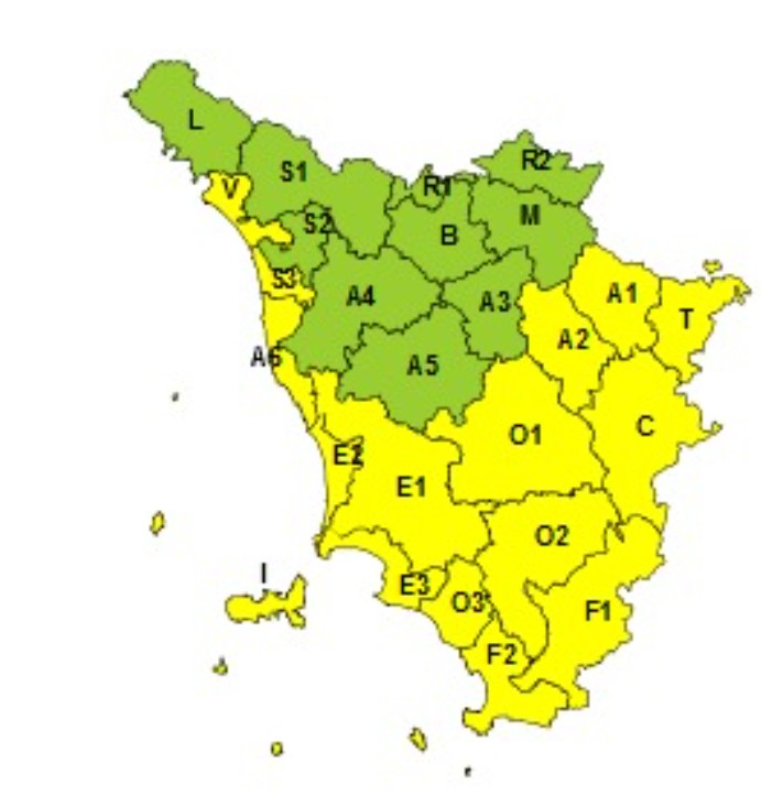 allerta meteo toscana 23-24 settembre