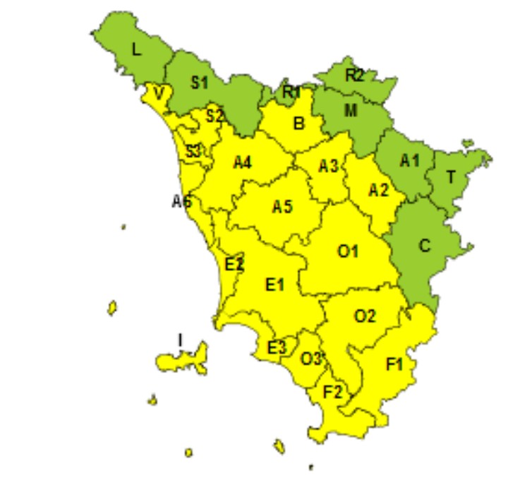 allerta meteo toscana 9 settembre