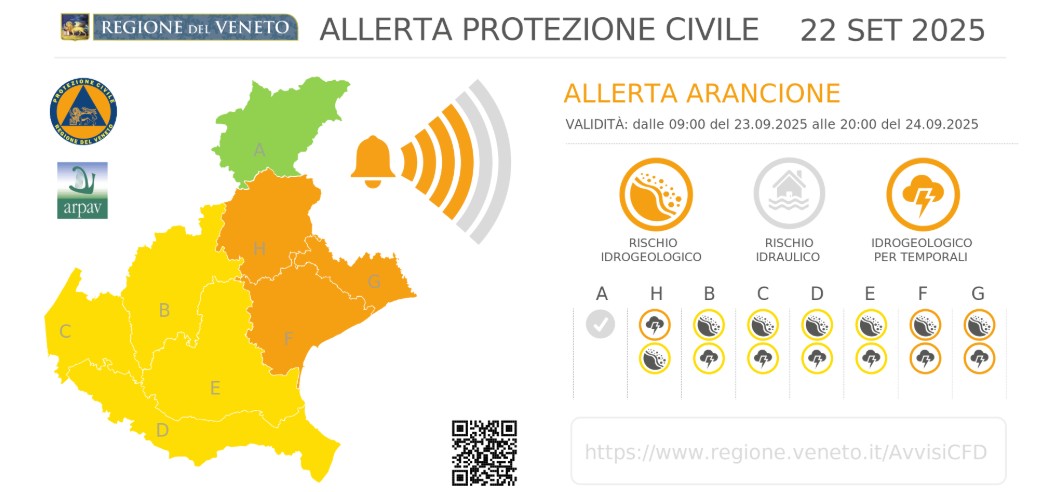 allerta meteo veneto 23-24 settembre
