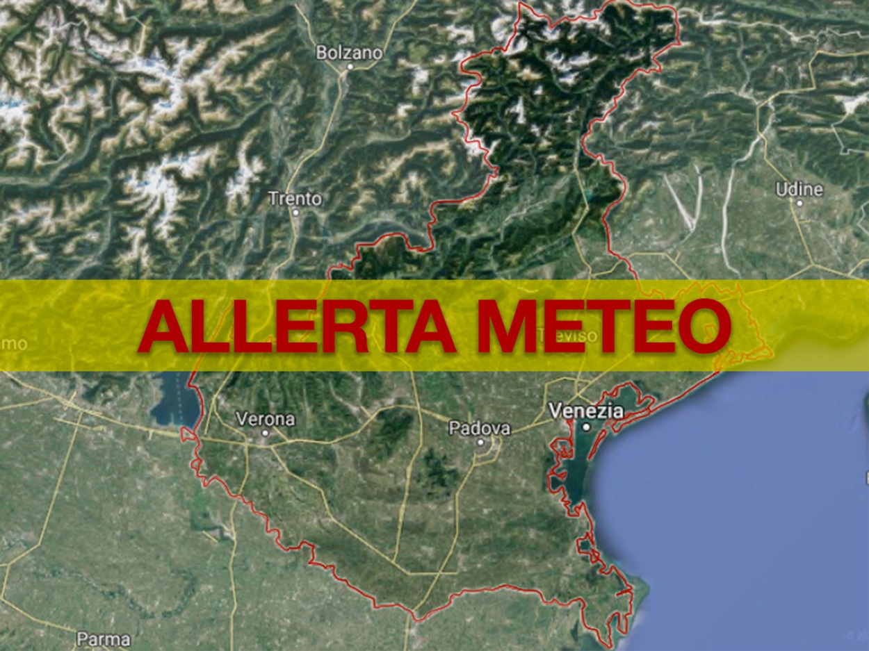 Allerta Meteo Veneto, fase di frequenti piogge e forti temporali: scatta l’allarme arancione