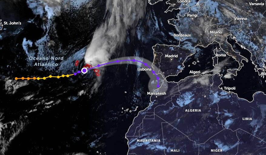 ciclone ex uragano gabrielle