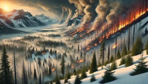 incendi boschivi manto neve