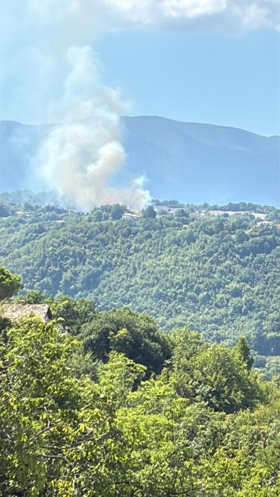 incendio Abbateggio abruzzo