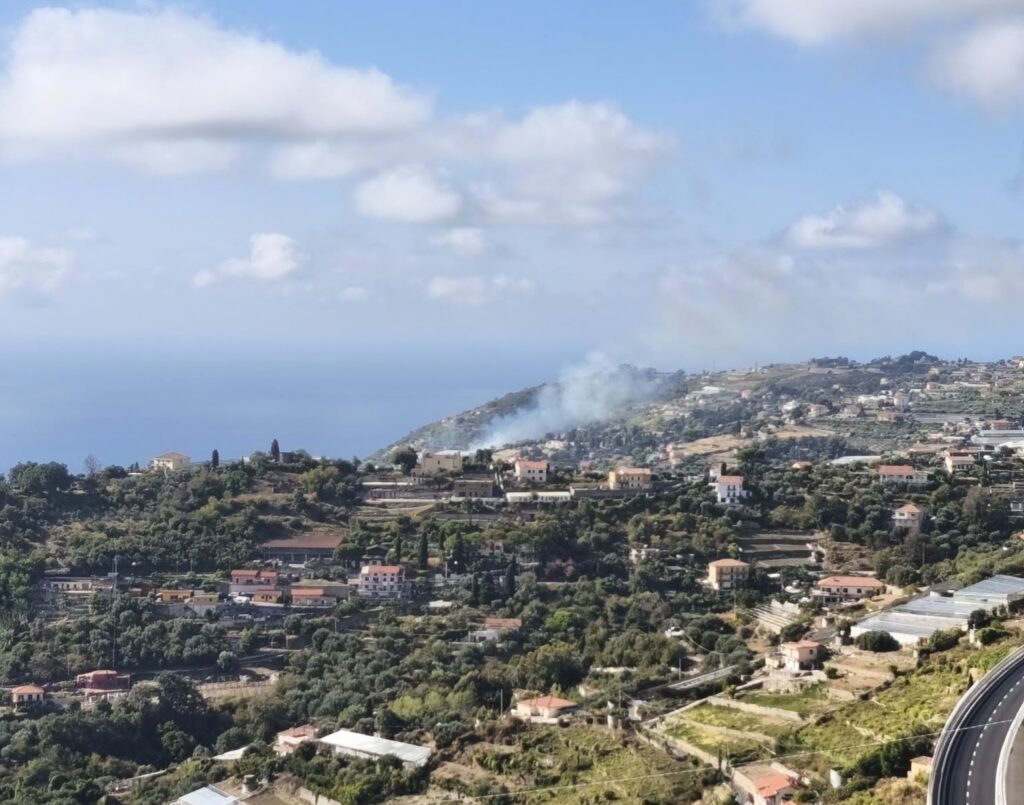 incendio sanremo liguria