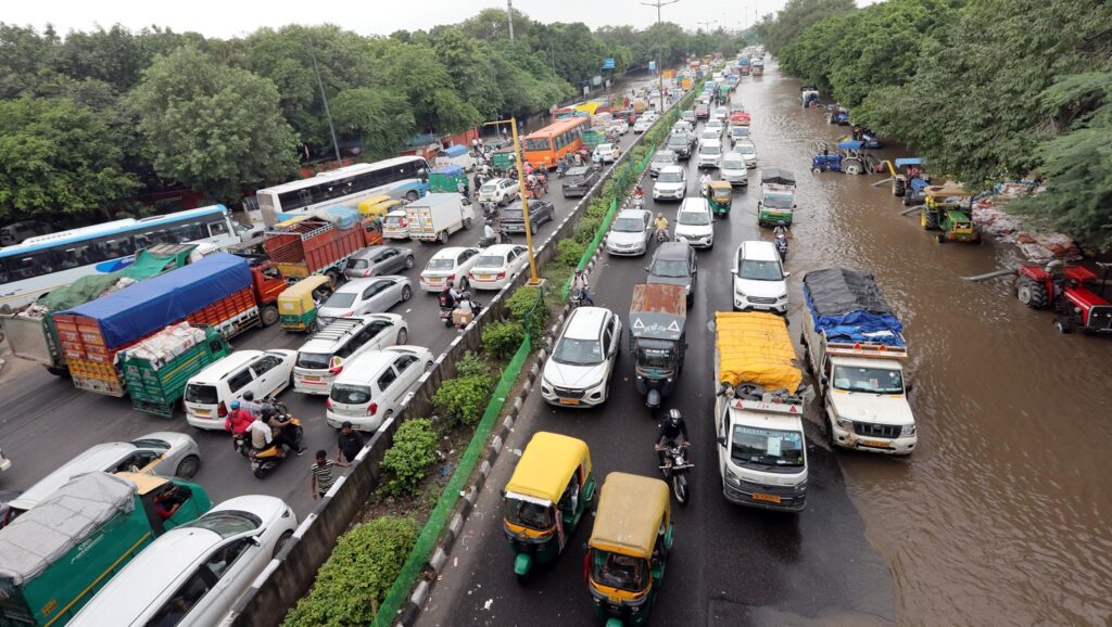 inondazioni delhi india