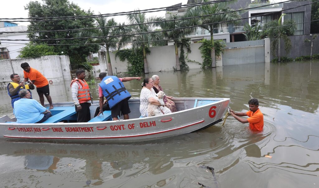 inondazioni delhi india