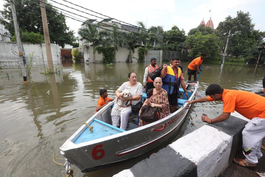 inondazioni delhi india