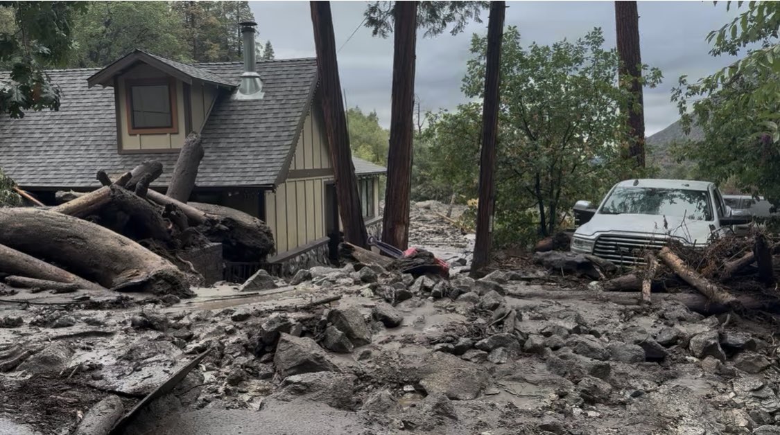 Maltempo USA, alluvioni e colate di fango in California: case e strade danneggiate | FOTO e VIDEO