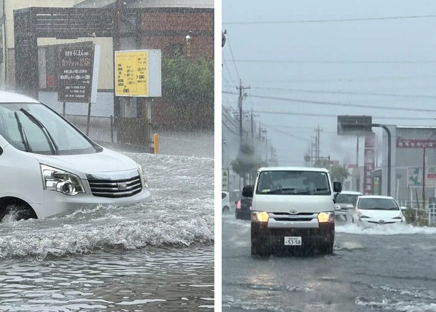 Maltempo Giappone, piogge torrenziali innescano alluvioni ad Okazaki | VIDEO