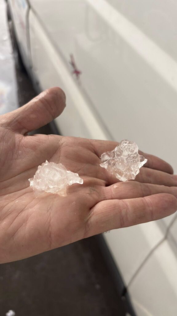maltempo grandine codogno lombardia
