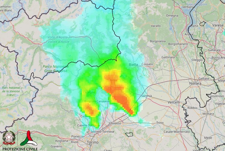 Maltempo Piemonte, rovesci e temporali in atto nel Canavese | LIVE