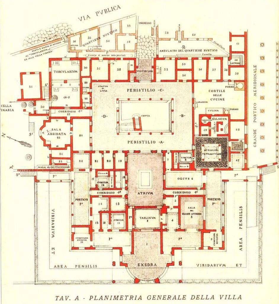 panchina villa dei misteri pompei