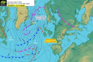 previsioni meteo venerdì 5 settembre