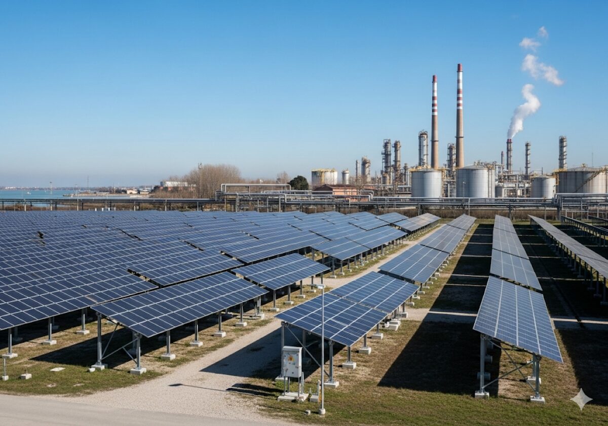 Plenitude avvia il suo secondo impianto fotovoltaico a porto Marghera, riqualificando un’area industriale dismessa