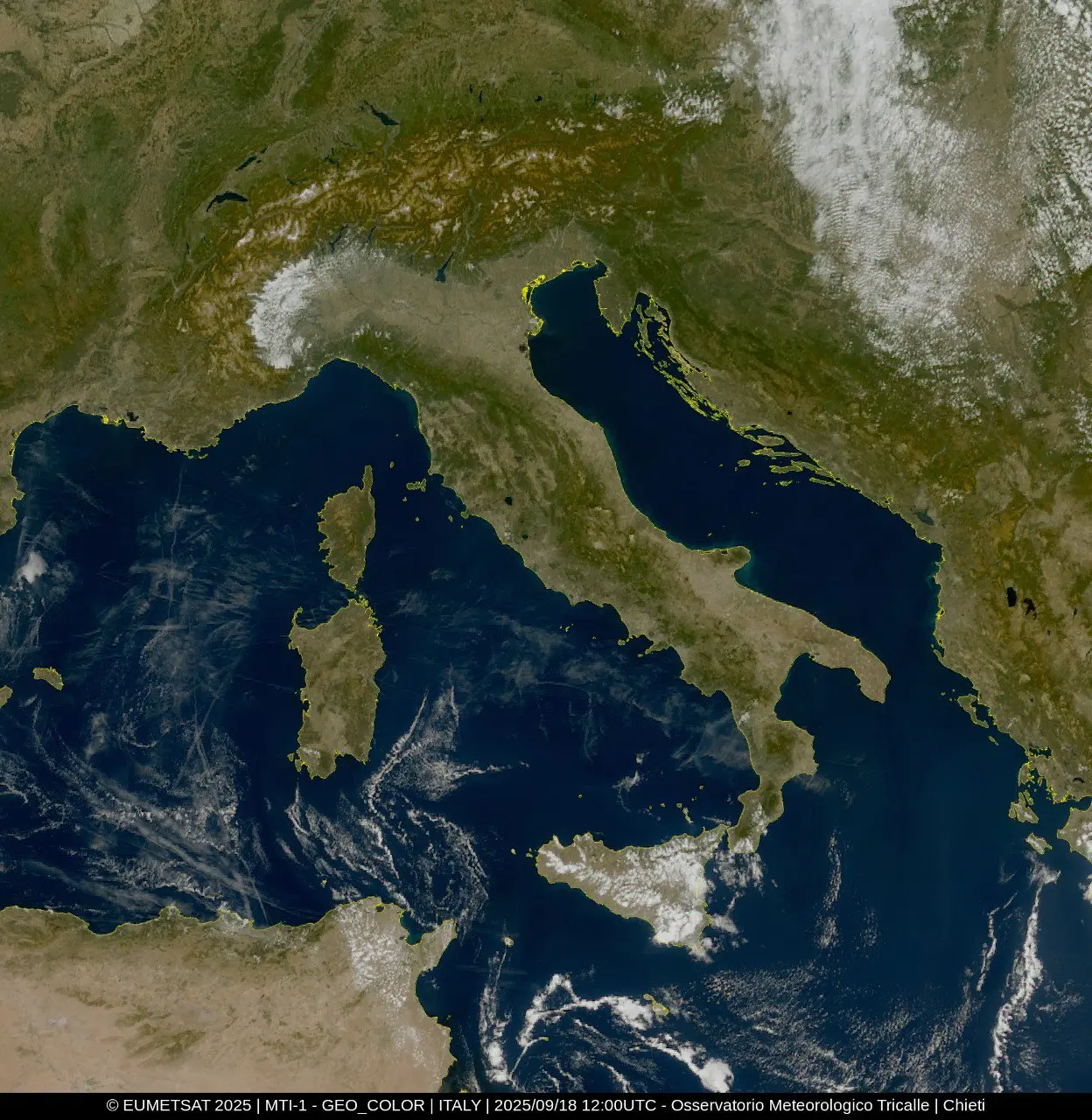 satellite italia 18 settembre 2025