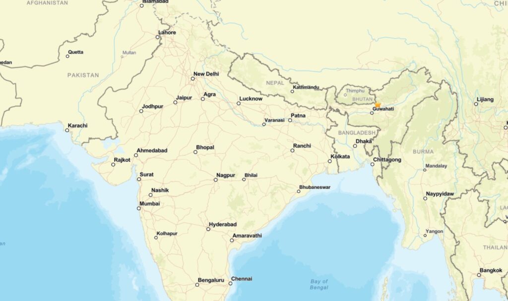 terremoto india