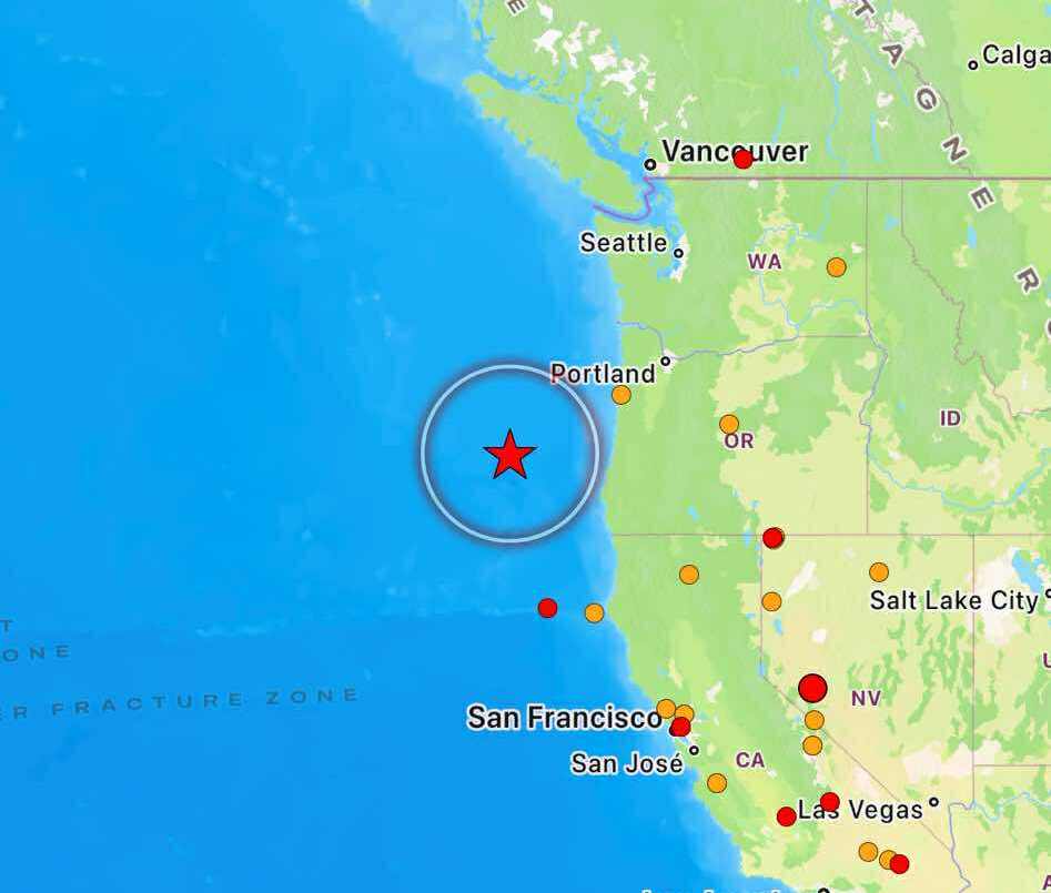terremoto oggi usa oregon