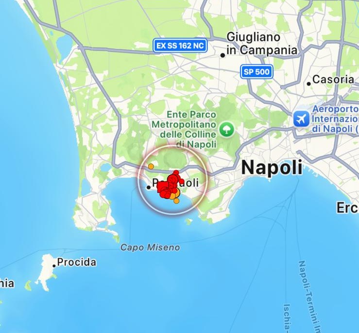 Nuova scossa di terremoto ai Campi Flegrei: epicentro a Pozzuoli