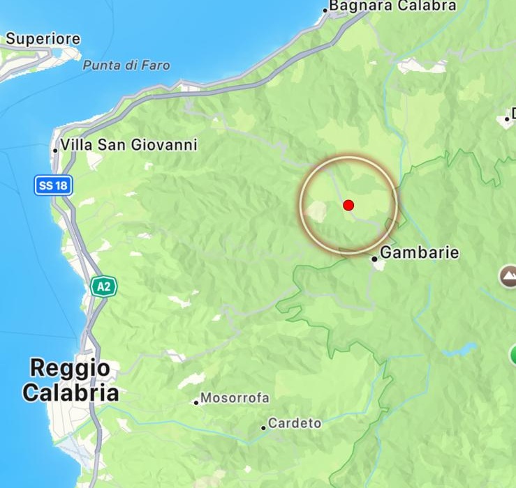 terremoto santo stefano in aspromonte calabria