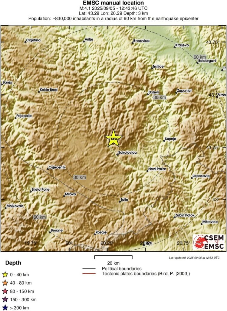 terremoto serbia