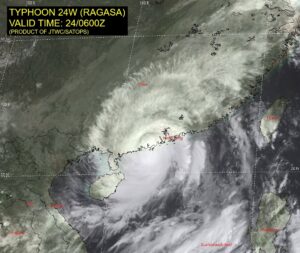 tifone ragasa landfall cina