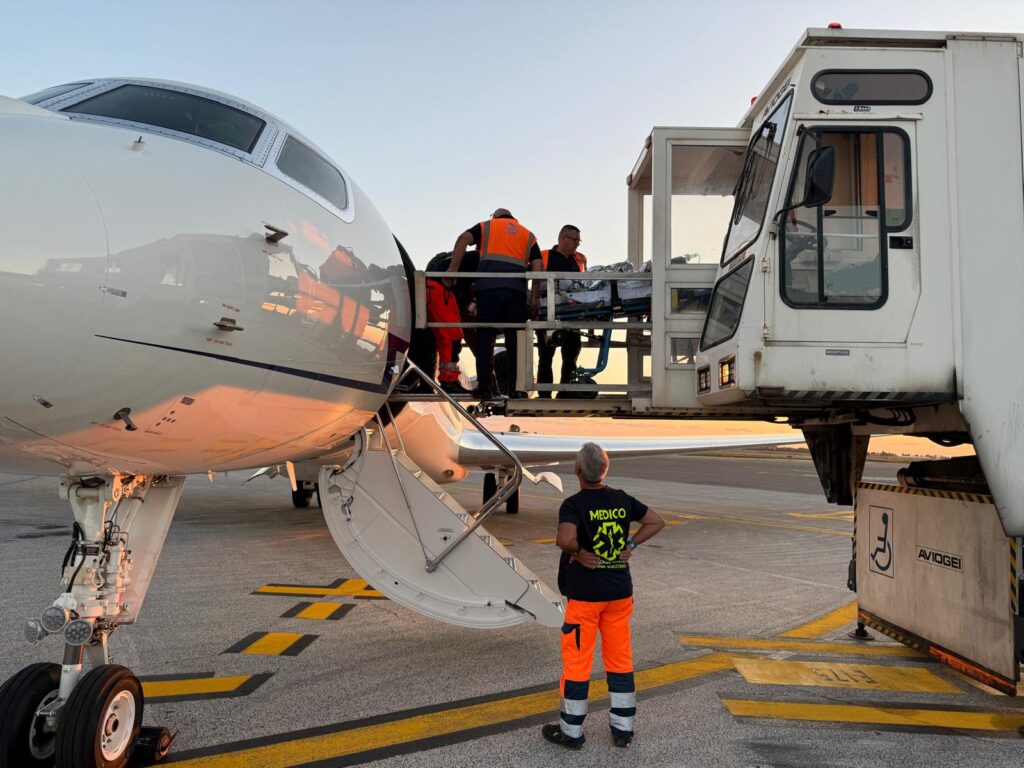 trasporto sanitario urgente aeronautica militare lamezia terme ciampino