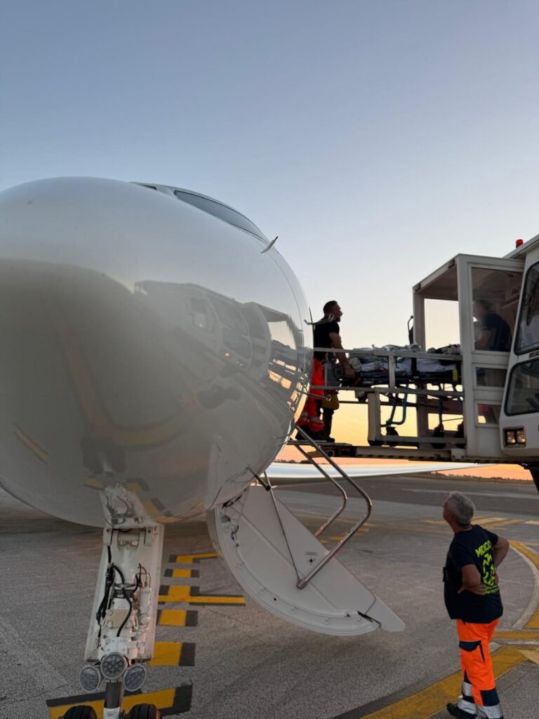trasporto sanitario urgente aeronautica militare lamezia terme ciampino