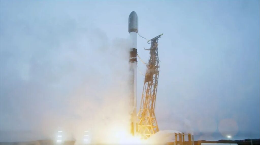 135° lancio spacex del 2025