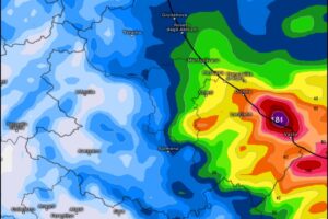 Accumuli pluviometrici Abruzzo