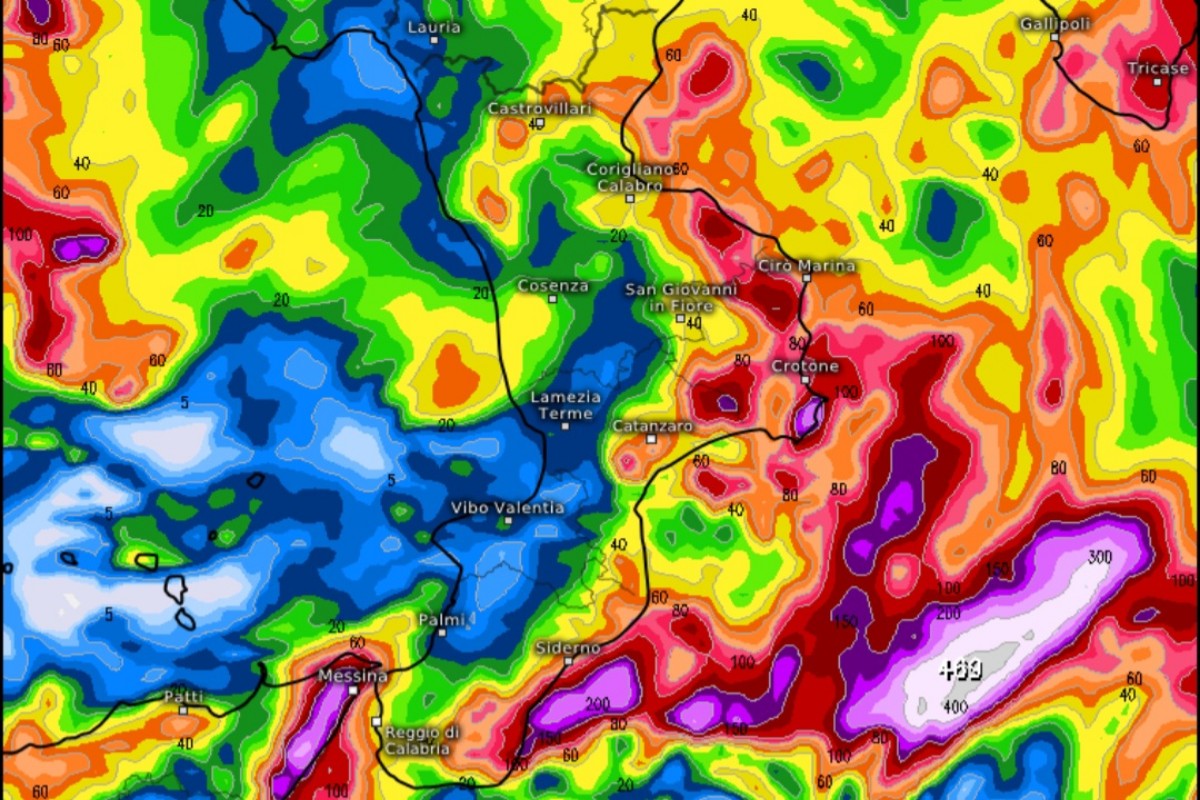 Allerta Meteo Calabria: il maltempo si intensifica, rischio nubifragi sullo Ionio