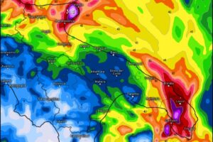 Accumuli pluviometrici Puglia 17 ottobre