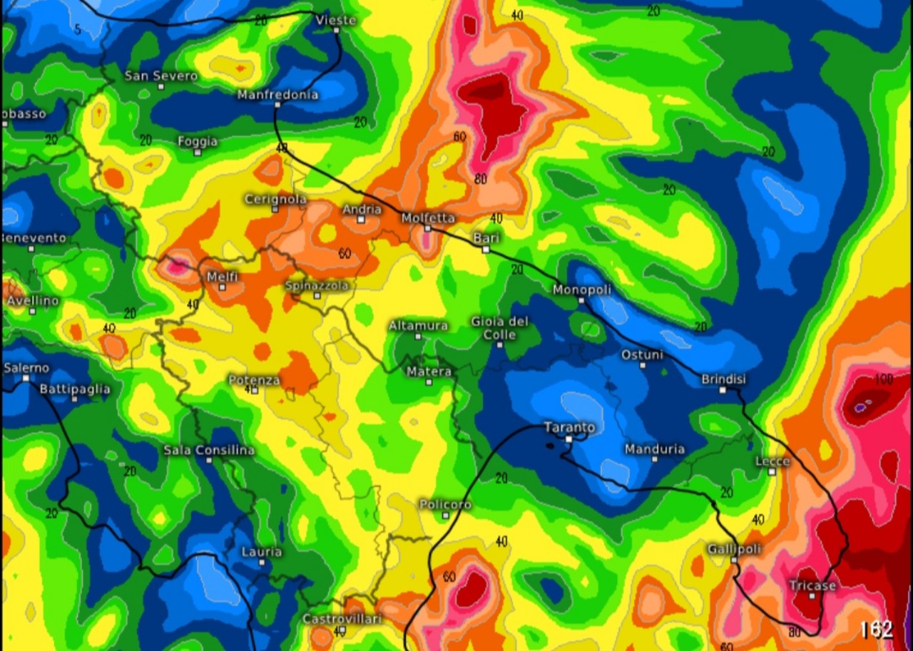 Allerta Meteo Puglia: ciclone mediterraneo in formazione, rischio nubifragi sul versante ionico